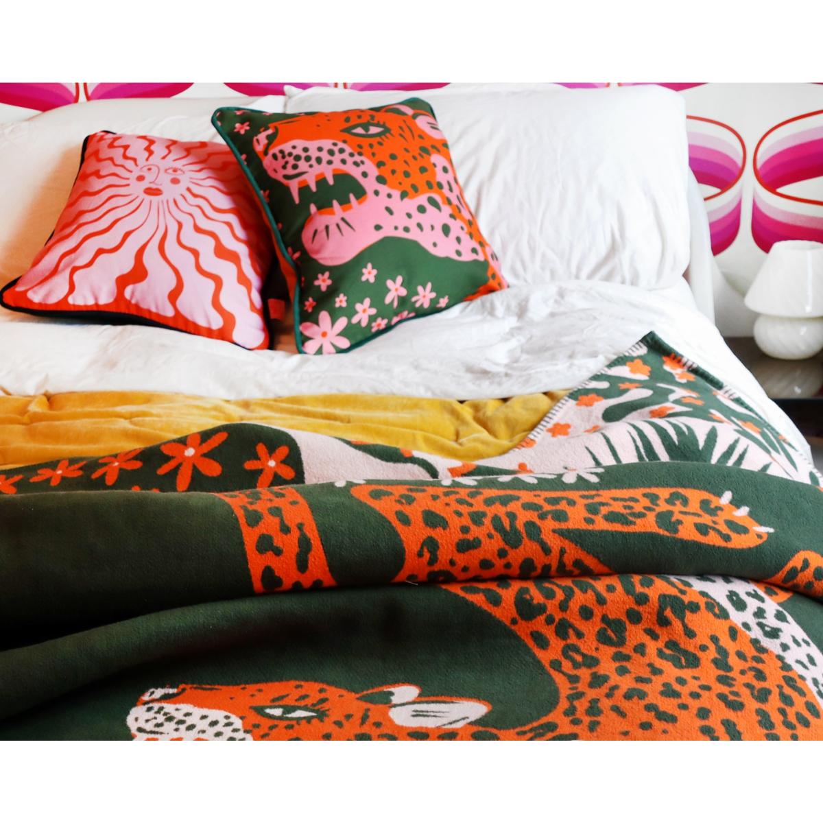 Leopard Head Cushion One Size The Neighbourhood Threat – image 2