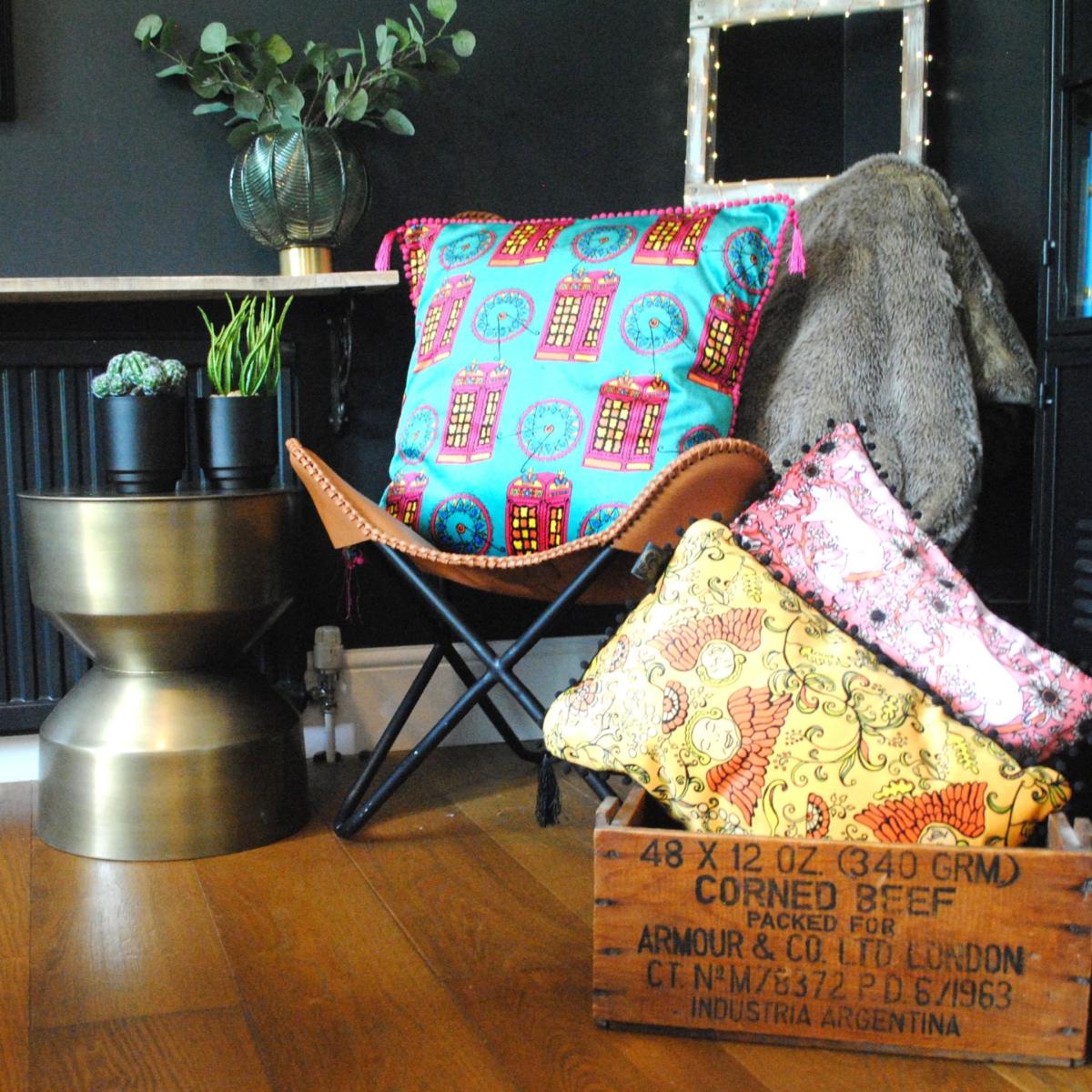 Love The British Accent Brights Cushion Small Laura B Interiors – image 2