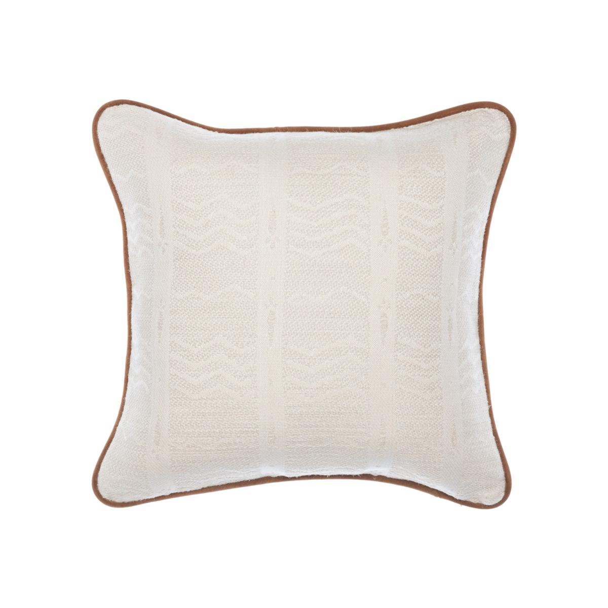 White Lake Jacquard Square Cushion By Mindthegap – image 1