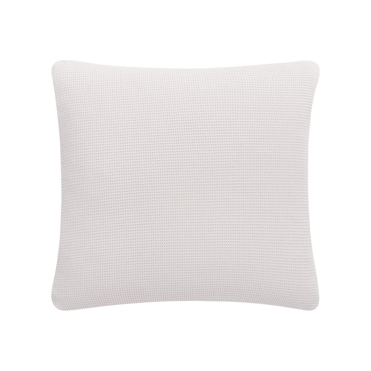 Grey The Cradle Studio Zea Piqué Cushion - Pebble