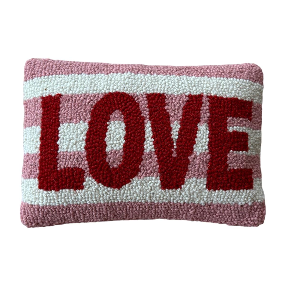 Pink / Purple / Red Mini Red Stripe Love Cushion Punica – image 1