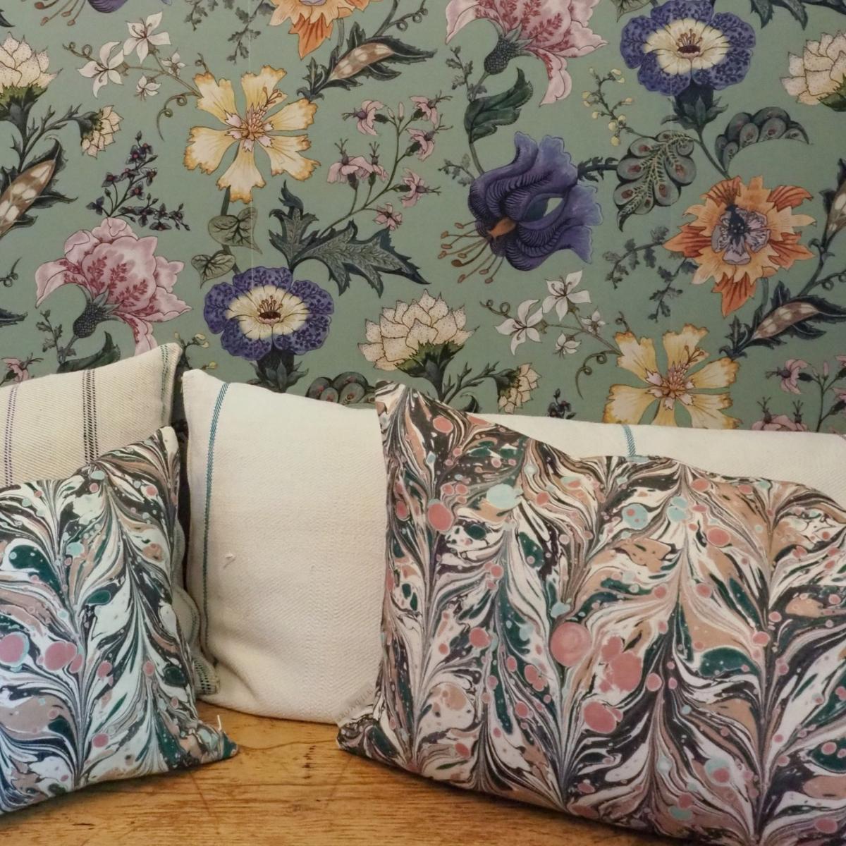 Pink / Purple / White Vintage Striped Bolster No. Two Wildmore – image 5