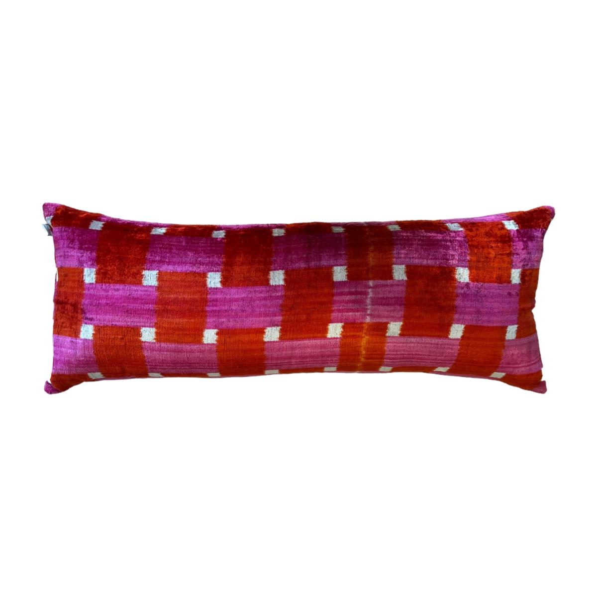 Squares Pink & Red Xl Bolster Punica – image 1