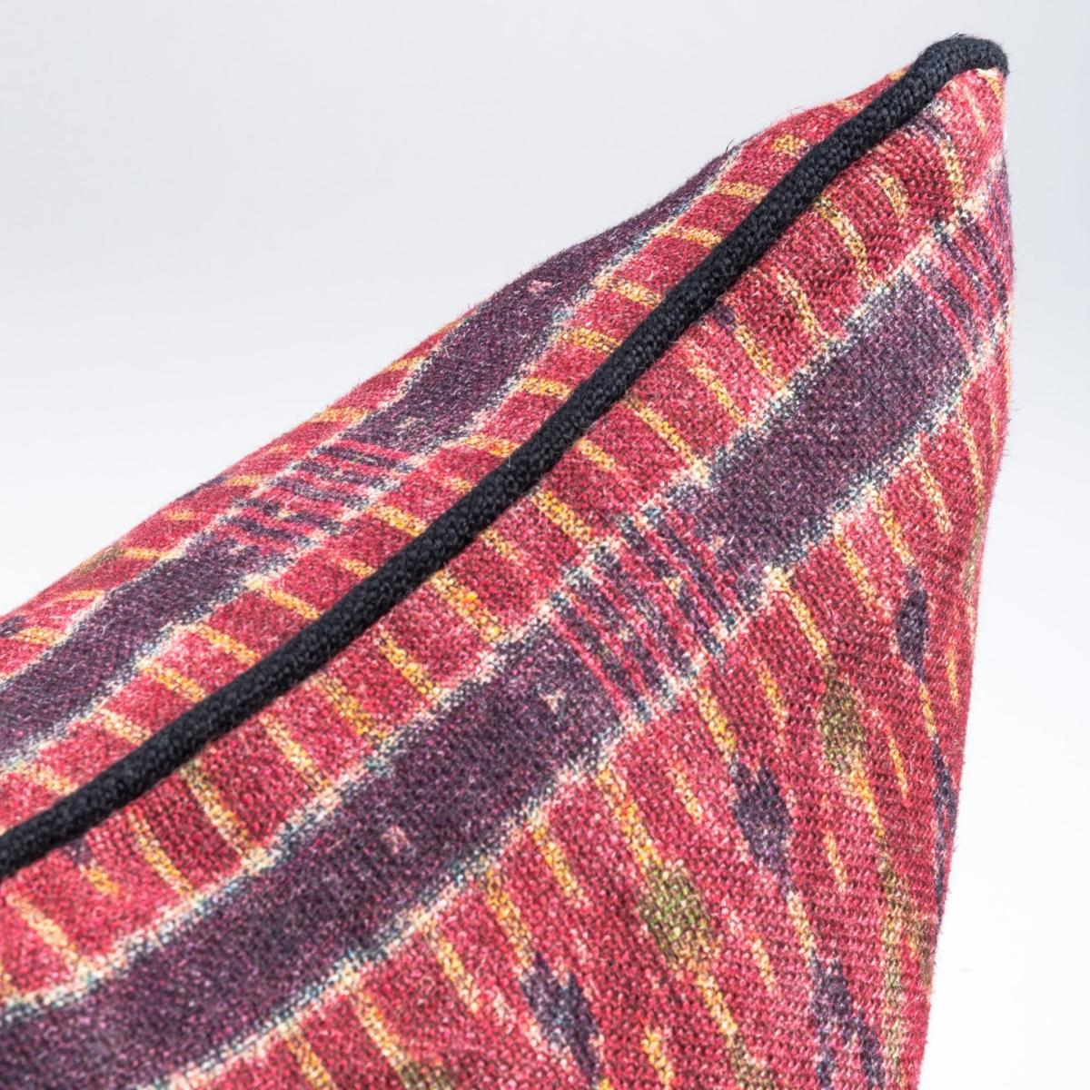 Gold / Green / Red Lakai Linen Cushion By Mindthegap – image 4