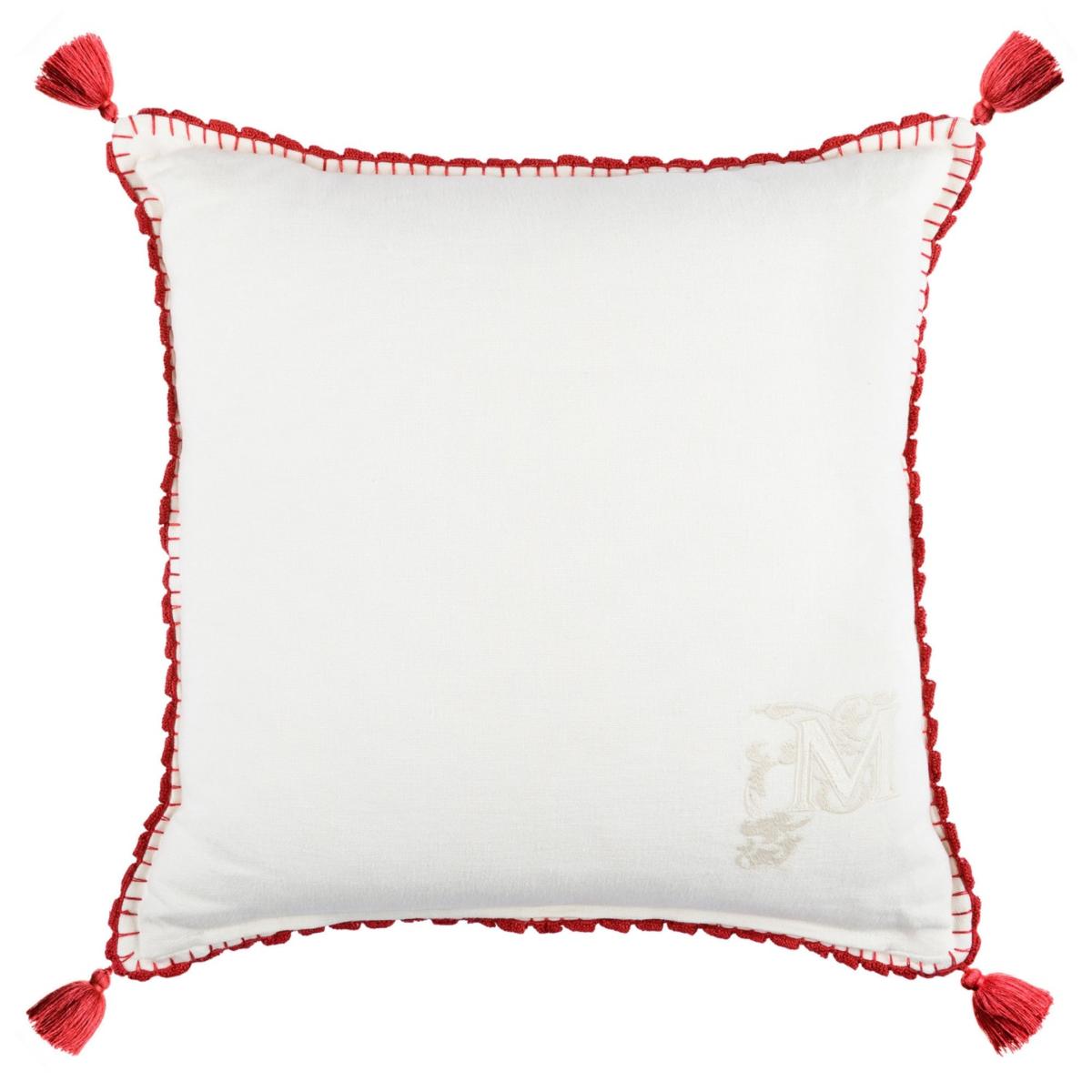 Green / White / Red Horse Parade Linen Cushion By Mindthegap – image 2