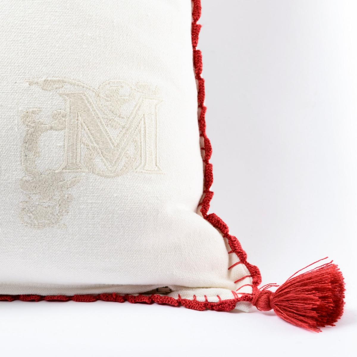 Green / White / Red Horse Parade Linen Cushion By Mindthegap – image 4