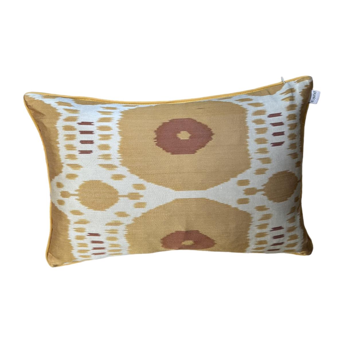 Yellow / Orange Stunning Suzani Cushion - Floral Punica – image 1