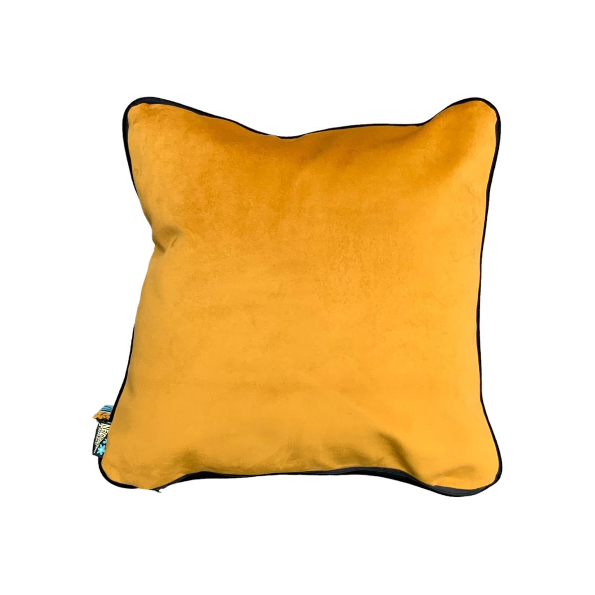 Yellow / Orange Cowboy Boot Cushion One Size The Neighbourhood Threat – image 1