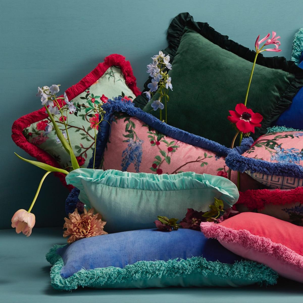 Velvet Reversible Cushion Pink/Red Maison Splendid – image 7
