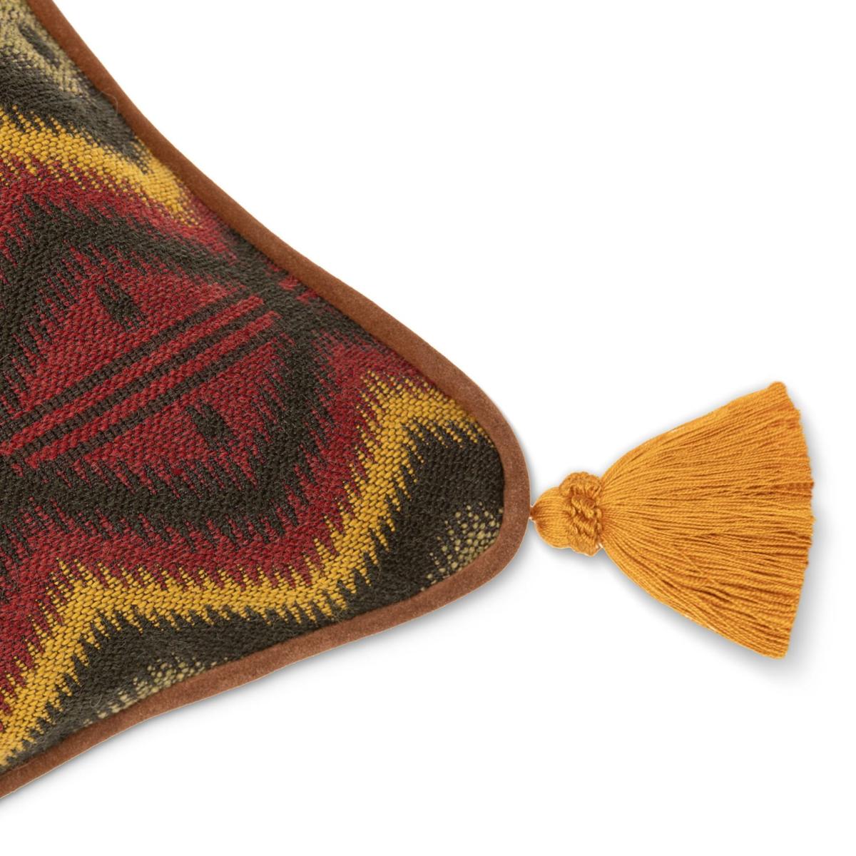 Red / Green / Black Pyramidenspitze Square Cushion By Mindthegap – image 3