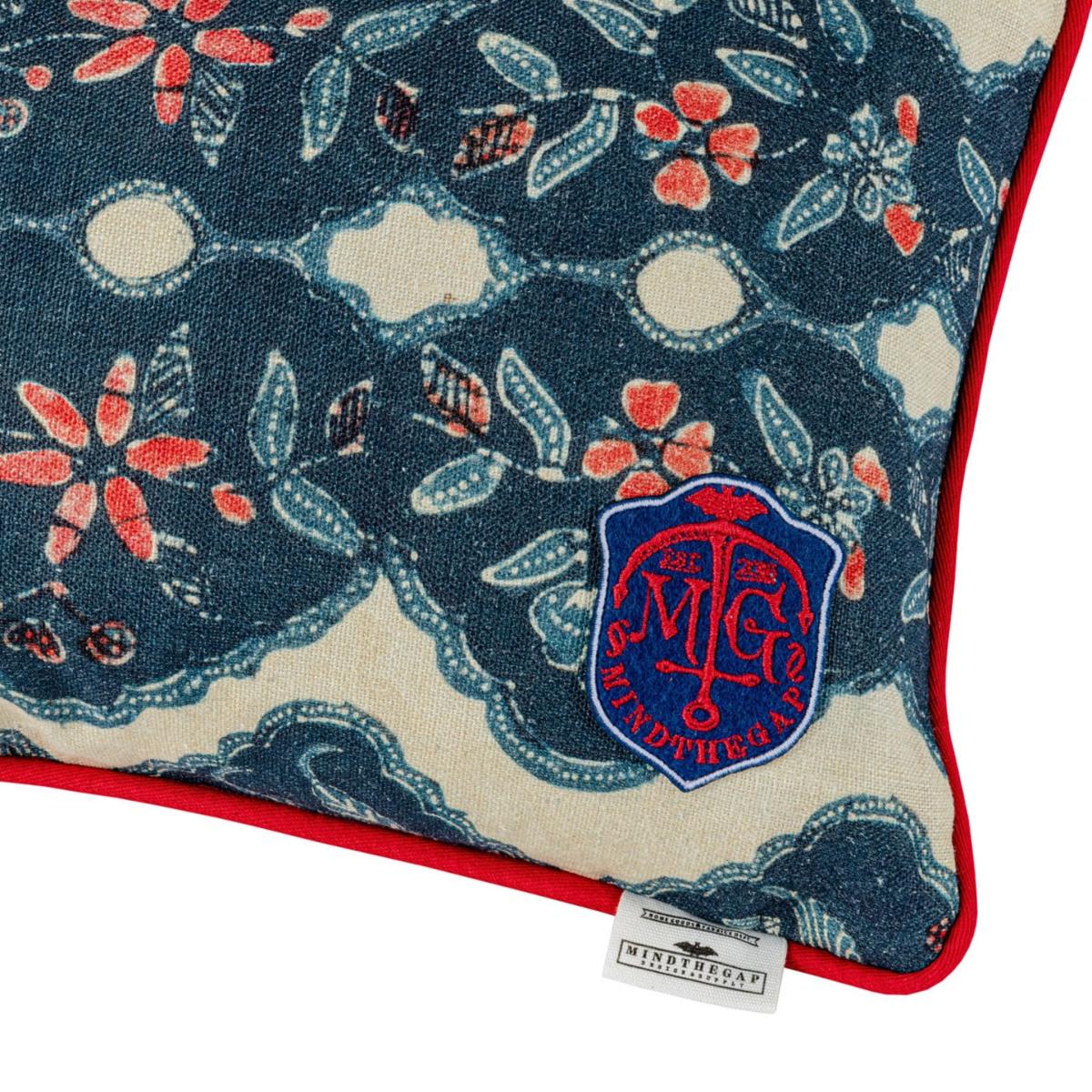 Phoenicia Batik Rectangular Linen Cushion By Mindthegap – image 3