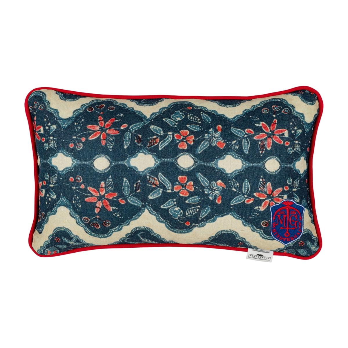Phoenicia Batik Rectangular Linen Cushion By Mindthegap – image 1