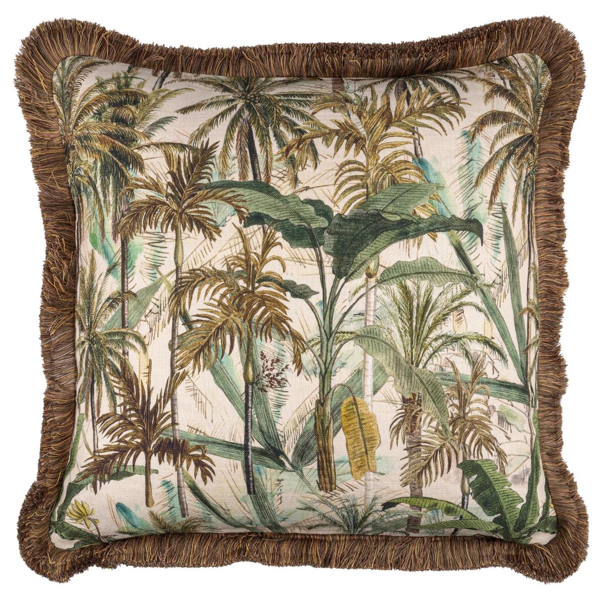Yellow / Orange / Green Hotel Royal Linen Square Cushion Mindthegap – image 2