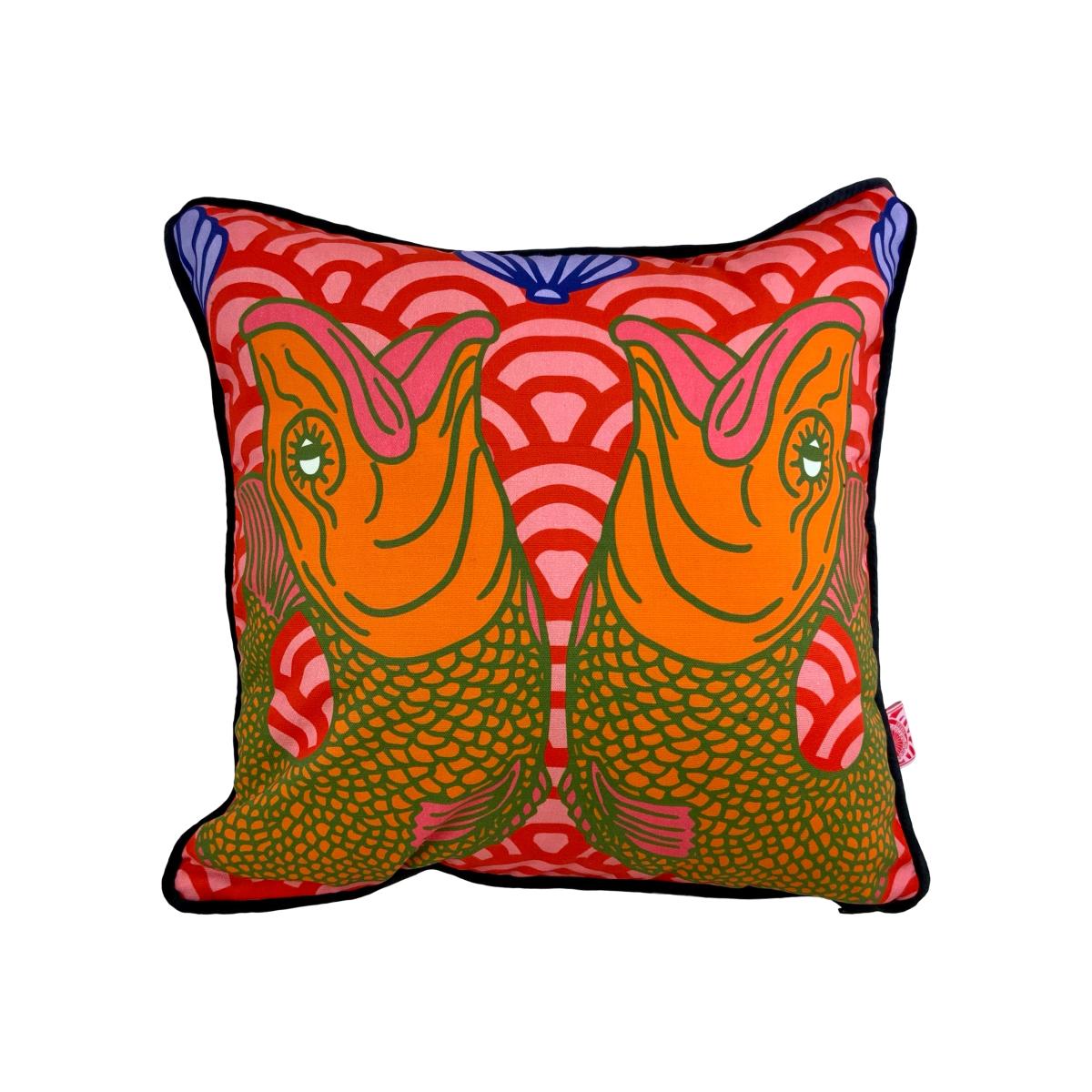 Retro Fish Cushion One Size The Neighbourhood Threat – image 1