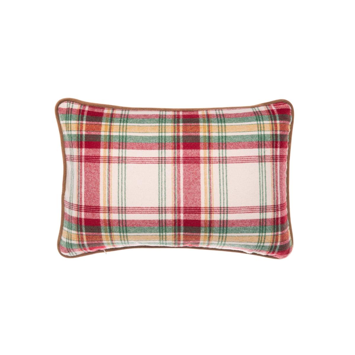 Yellow / Orange / Neutrals Sullivan Plaid Wool Rectangular Cushion By Mindthegap – image 2