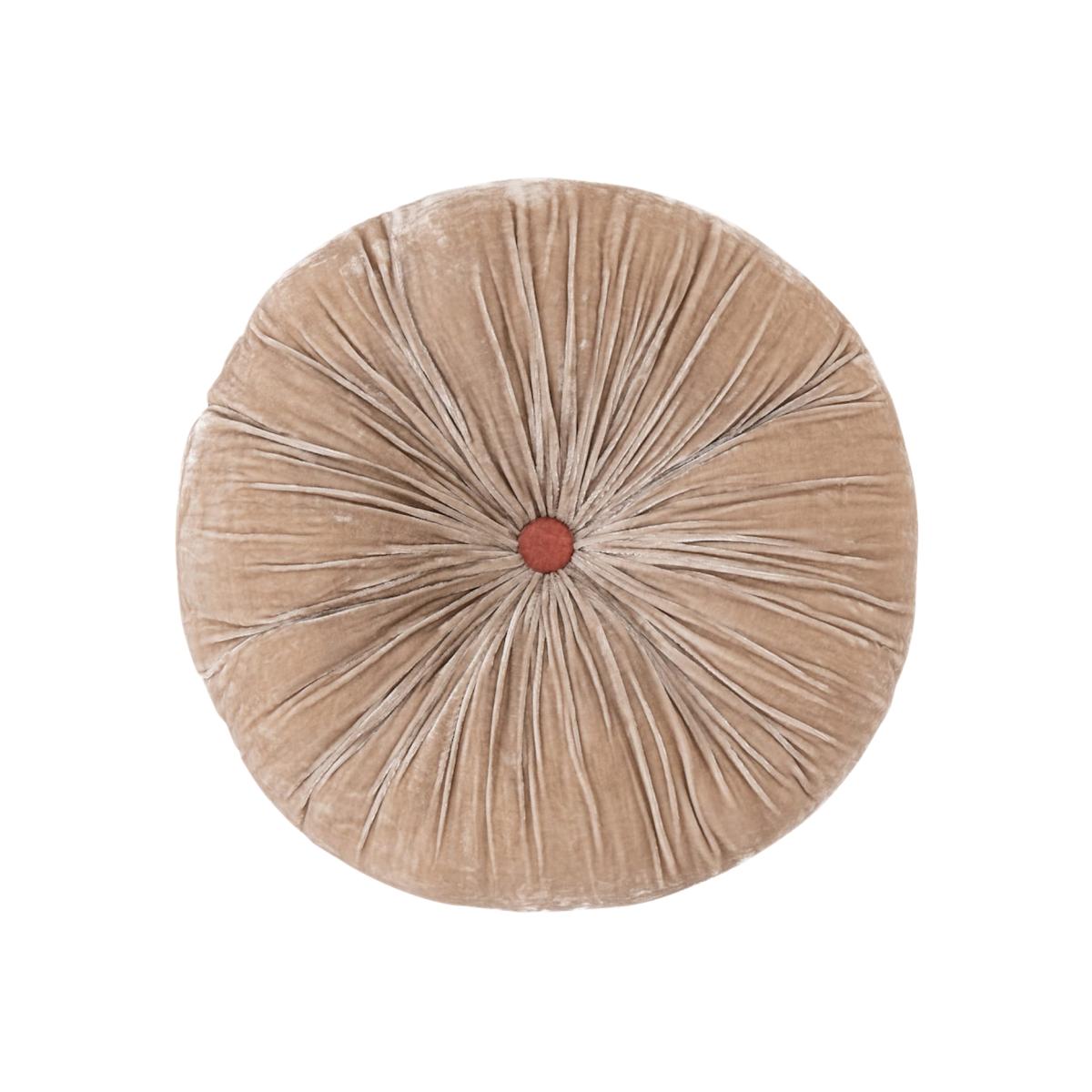Grey Velvet Cushion - Warm Shell - Medium The Annam House – image 1
