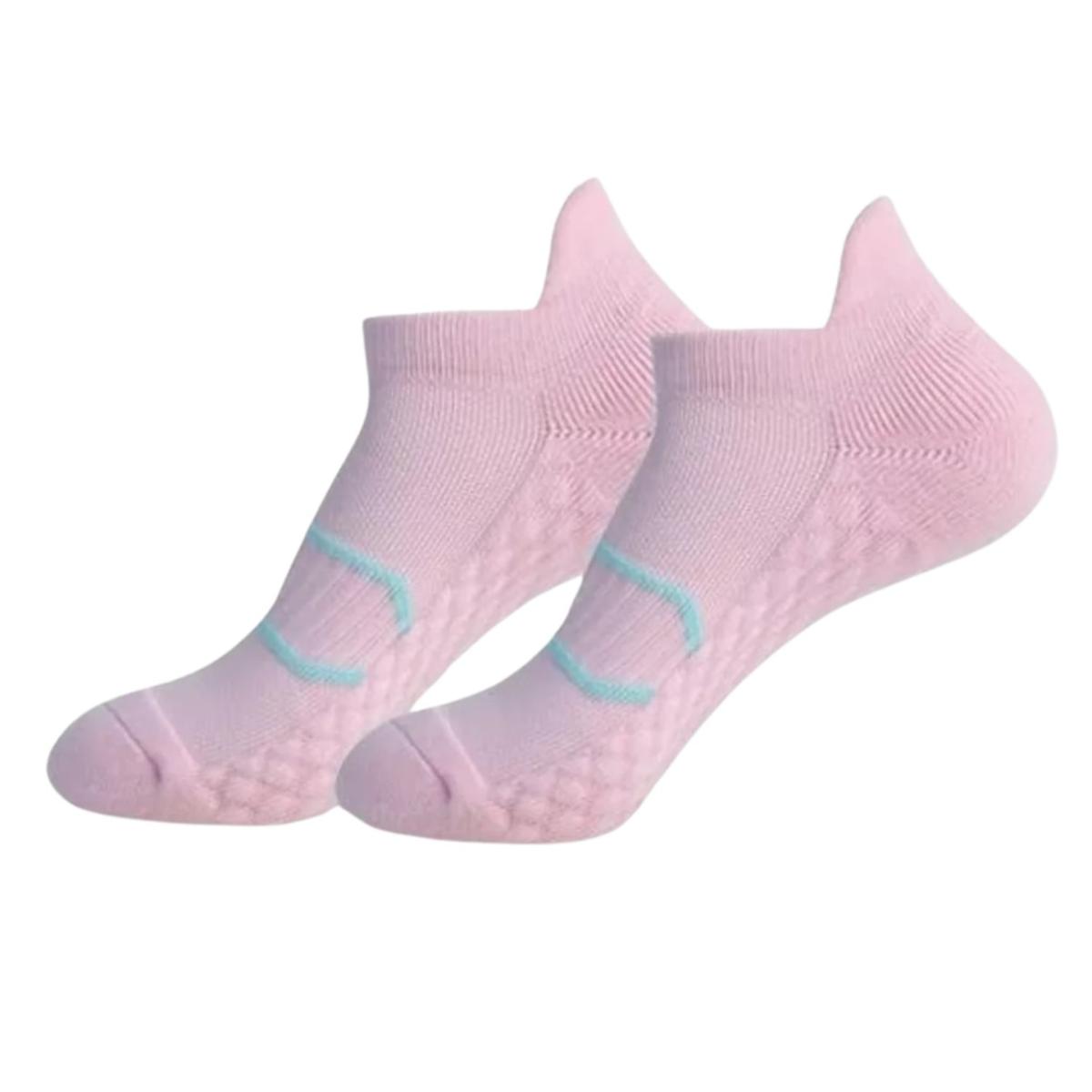 Women's Pink / Purple Cushion Support Sport Sock- Pink 3 Pack | High Heel Jungle by Kathryn Eisman – image 4