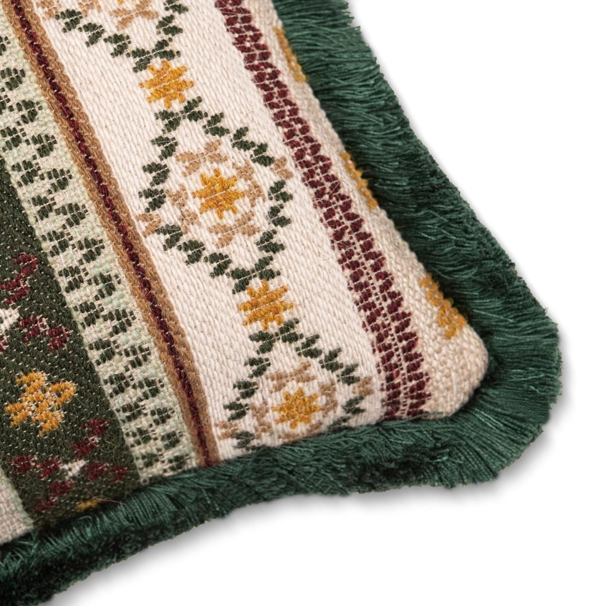 Brown / Neutrals / Green Gaisstein Rectangular Cushion By Mindthegap – image 2