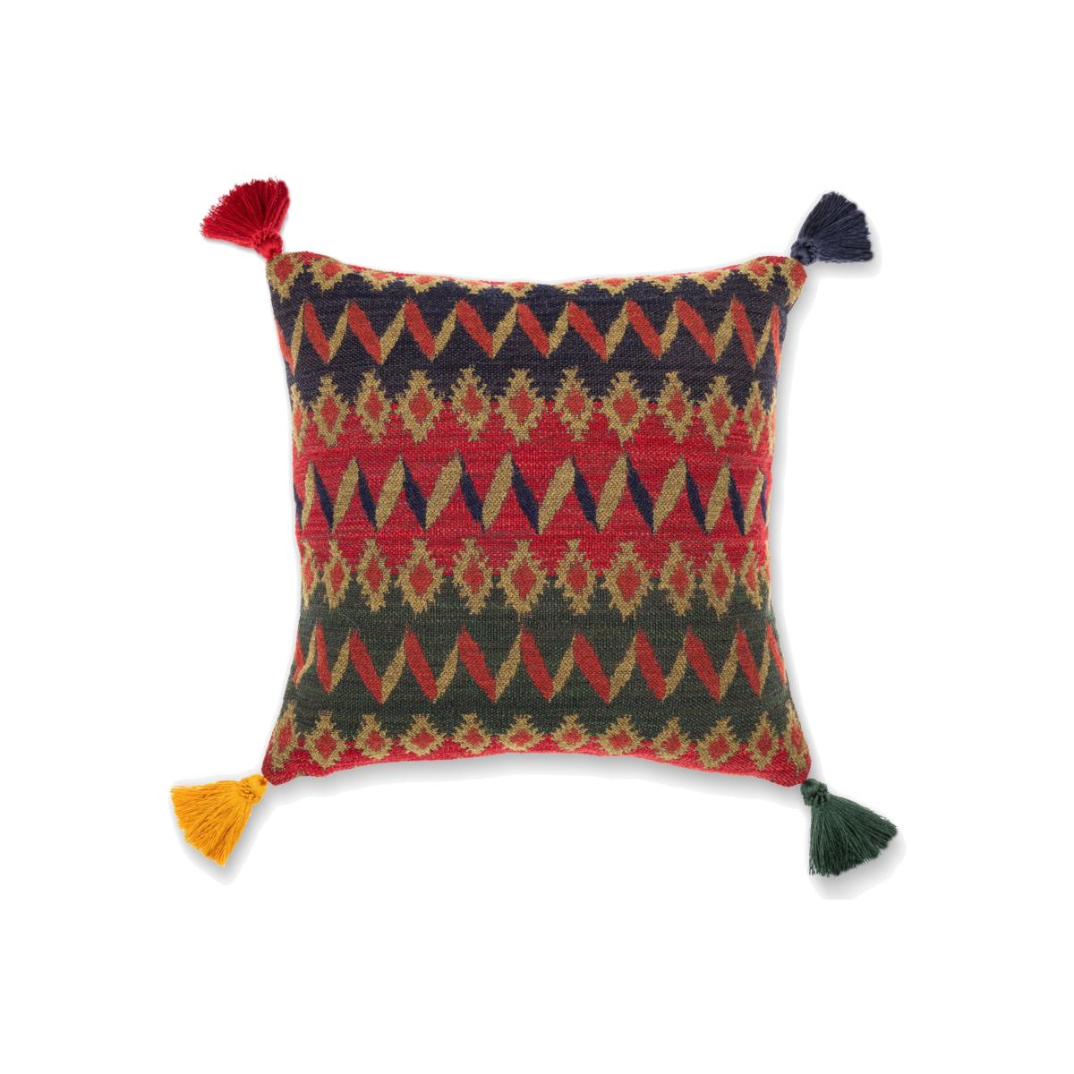 Red / Green / Blue Cortina Square Cushion By Mindthegap – image 1