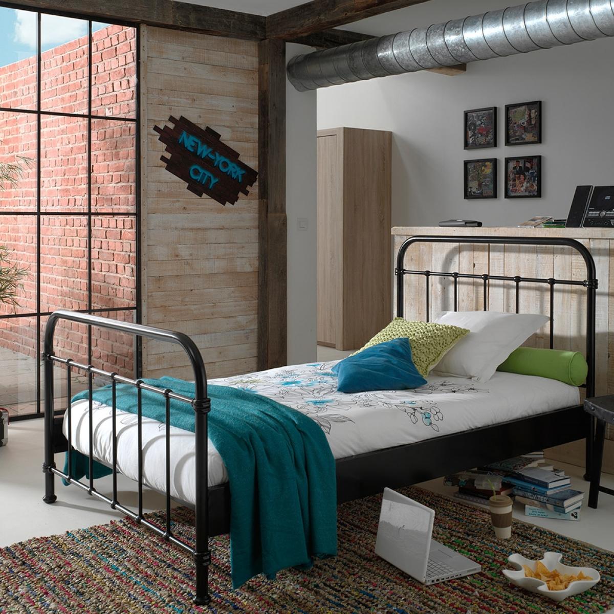 Vipack New York Small Double Kids Bed - Black – image 3