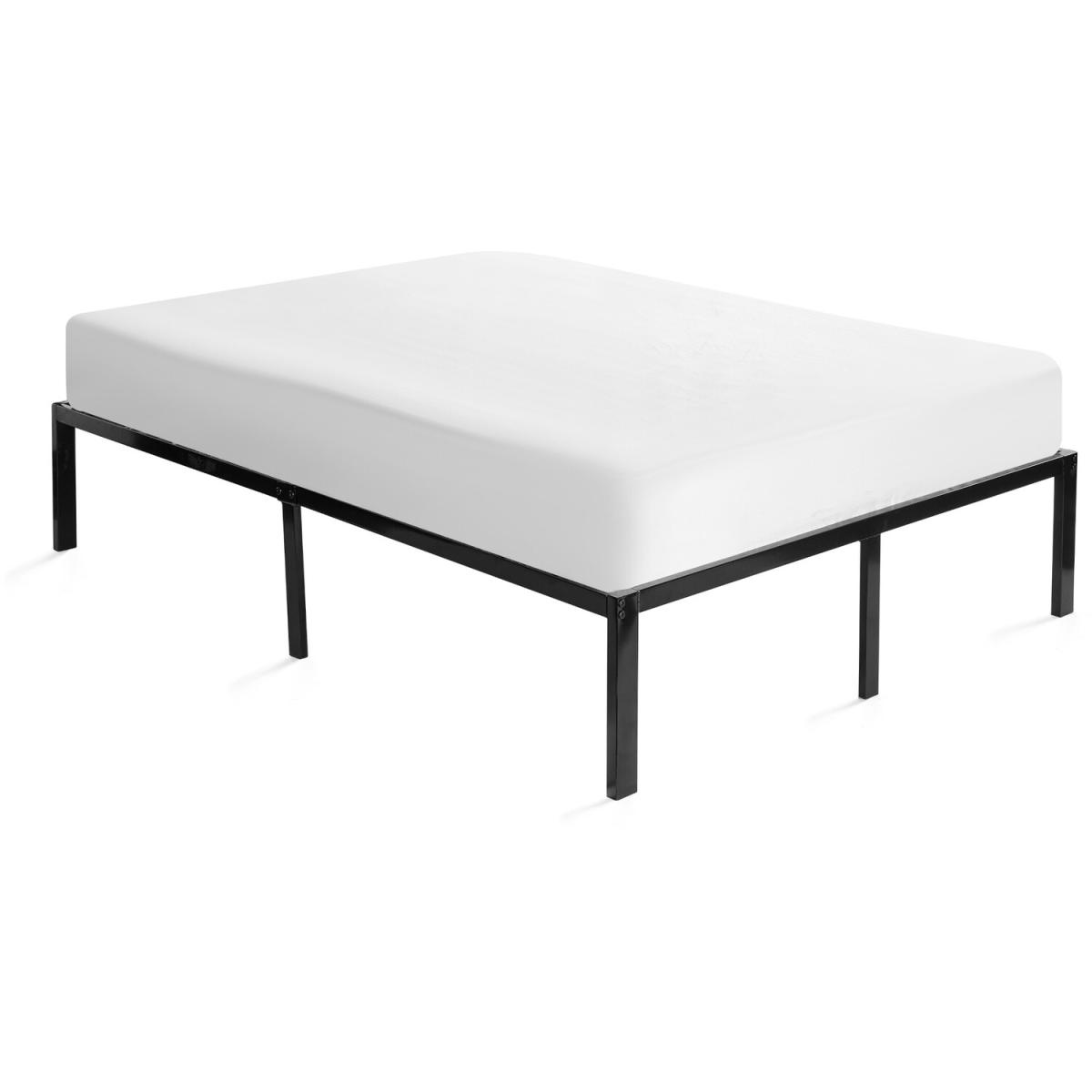 Raised Platform Bed Frame with Hybrid Mattress - Black / Small Double – image 3