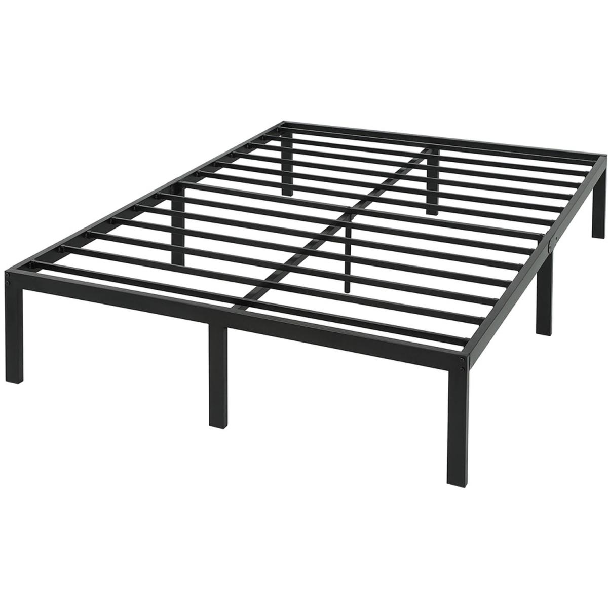 Hertford Modern Low Platform Black Bed Frame - Black / Small Double – image 2