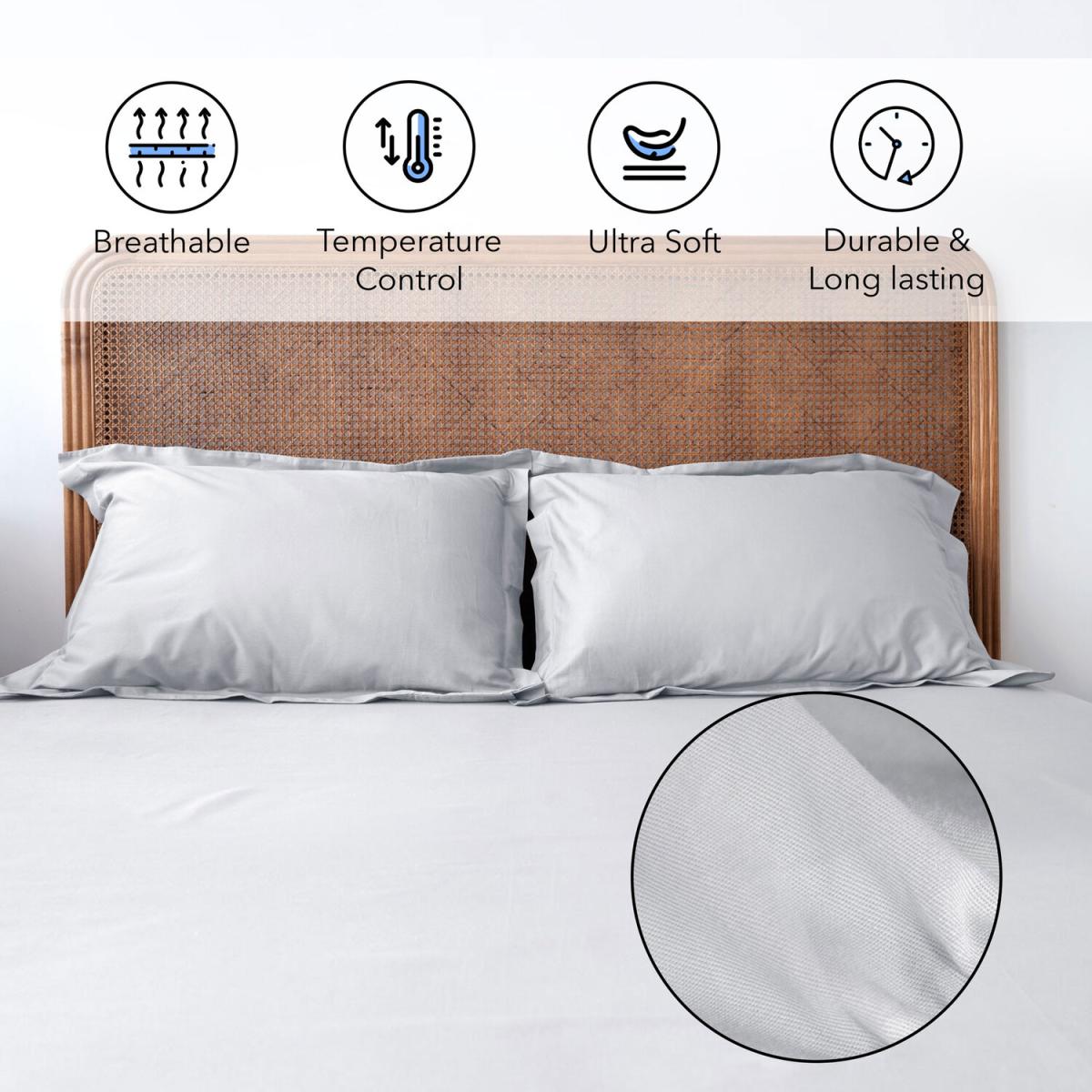 120x200cm, Small Double Fitted Sheet - Bed Couture, Imperial Twill Weave - White – image 26