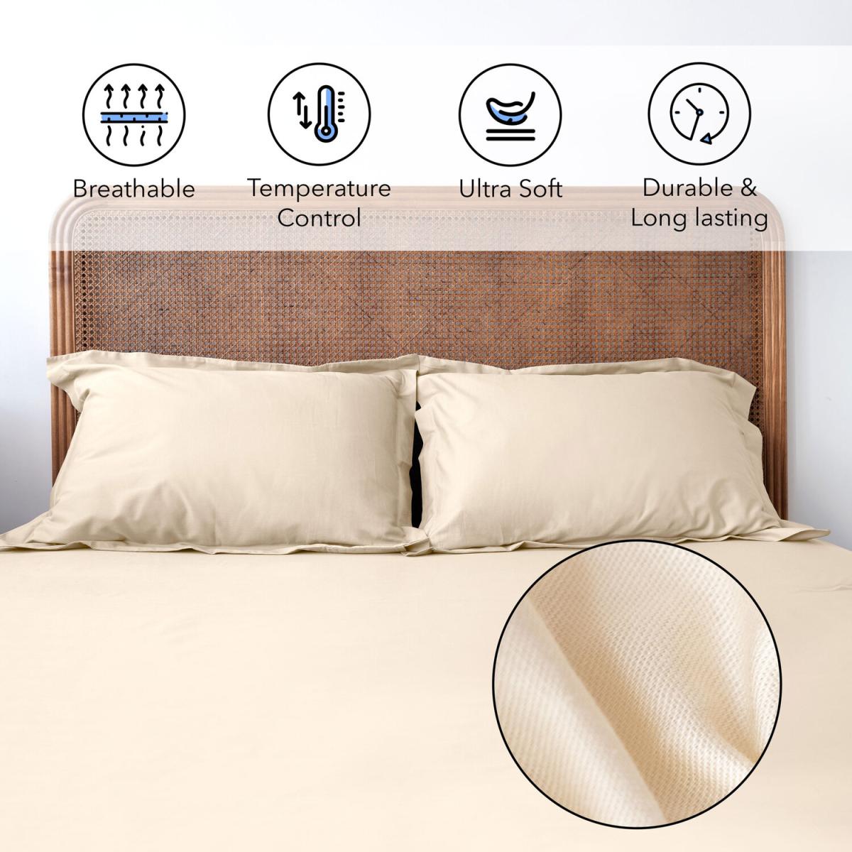 120x200cm, Small Double Fitted Sheet - Bed Couture, Imperial Twill Weave - White – image 35