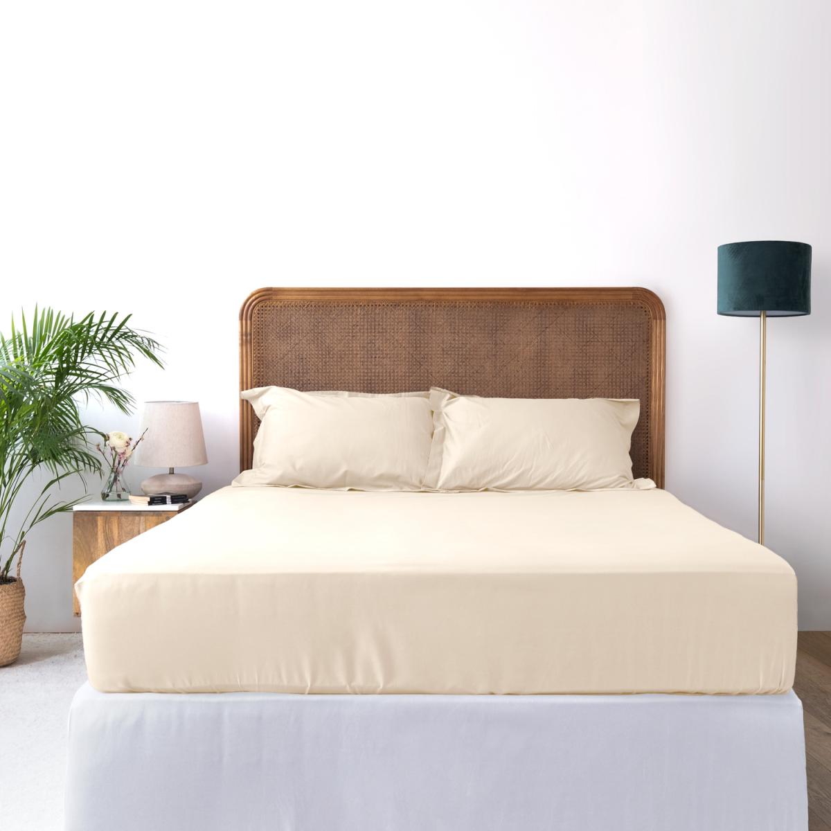 120x200cm, Small Double Fitted Sheet - Bed Couture, Imperial Twill Weave - White – image 36