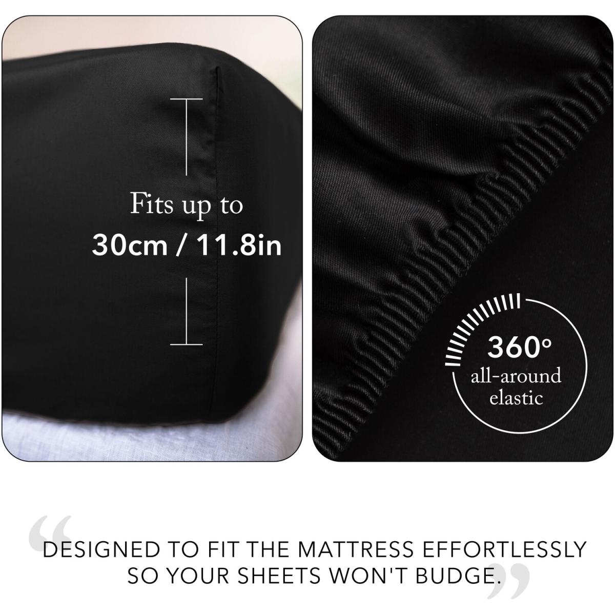 120x200cm, Small Double Fitted Sheet - Bed Couture, Imperial Twill Weave - White – image 37