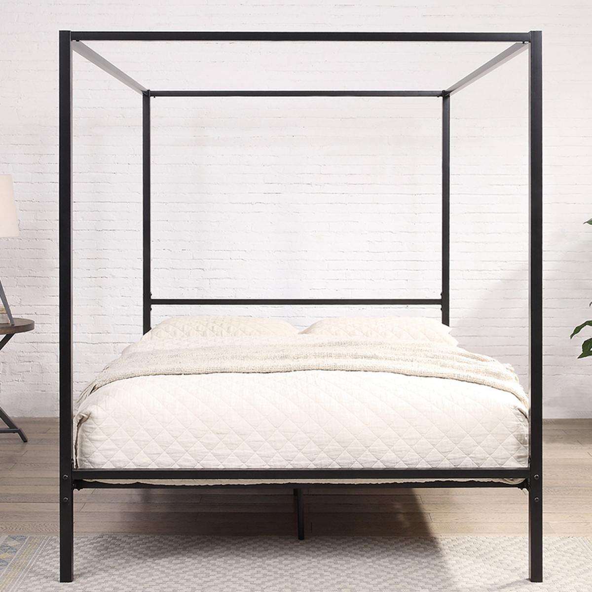 Chalfont Black Four Poster Metal Bed Frame - Black / 30g / Small Double – image 3