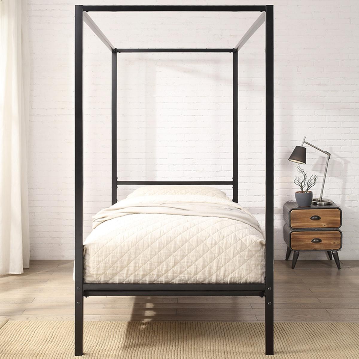 Chalfont Black Four Poster Metal Bed Frame - Black / 30g / Small Double – image 5