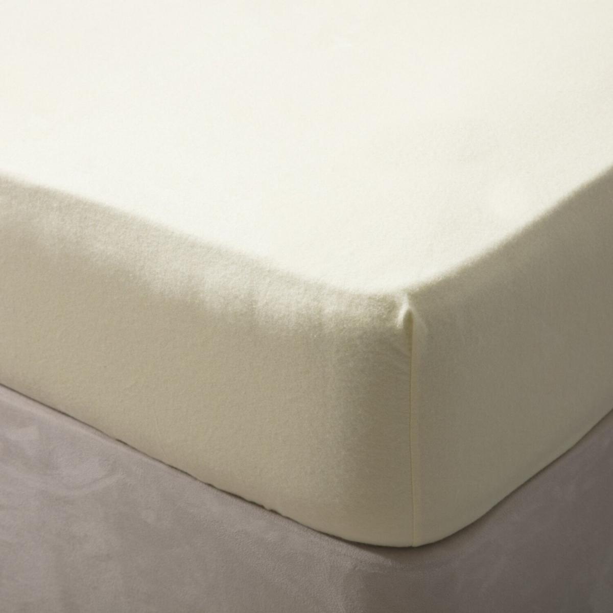 Jersey Cotton Deep Fitted Sheet - BM151 - Ivory / Small Double – image 3