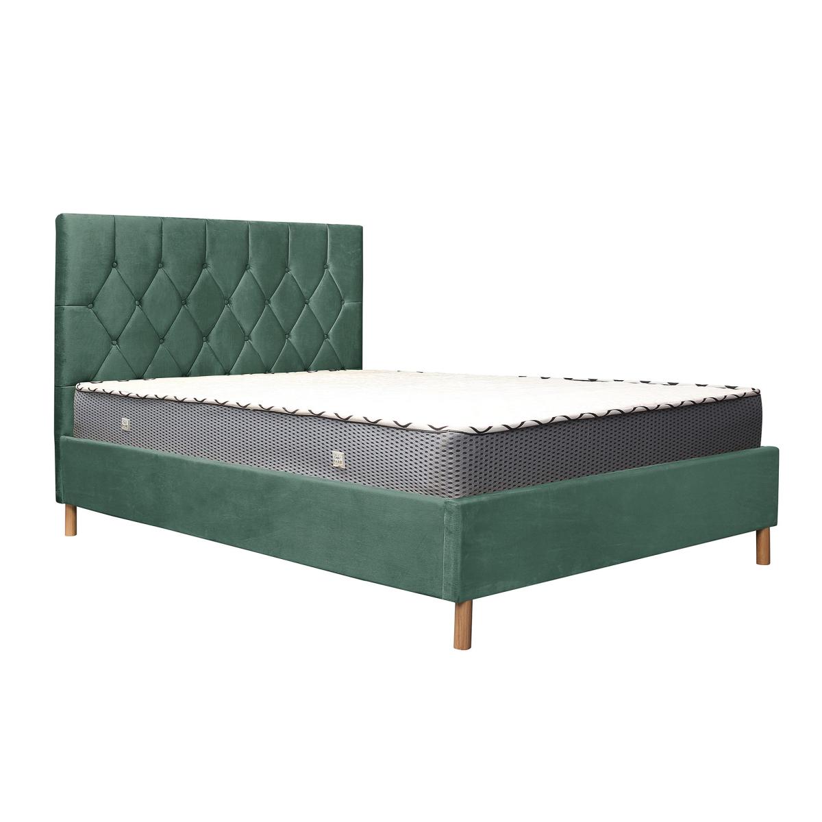 Loxley Velvet Ottoman Bed Loxley Green – image 7