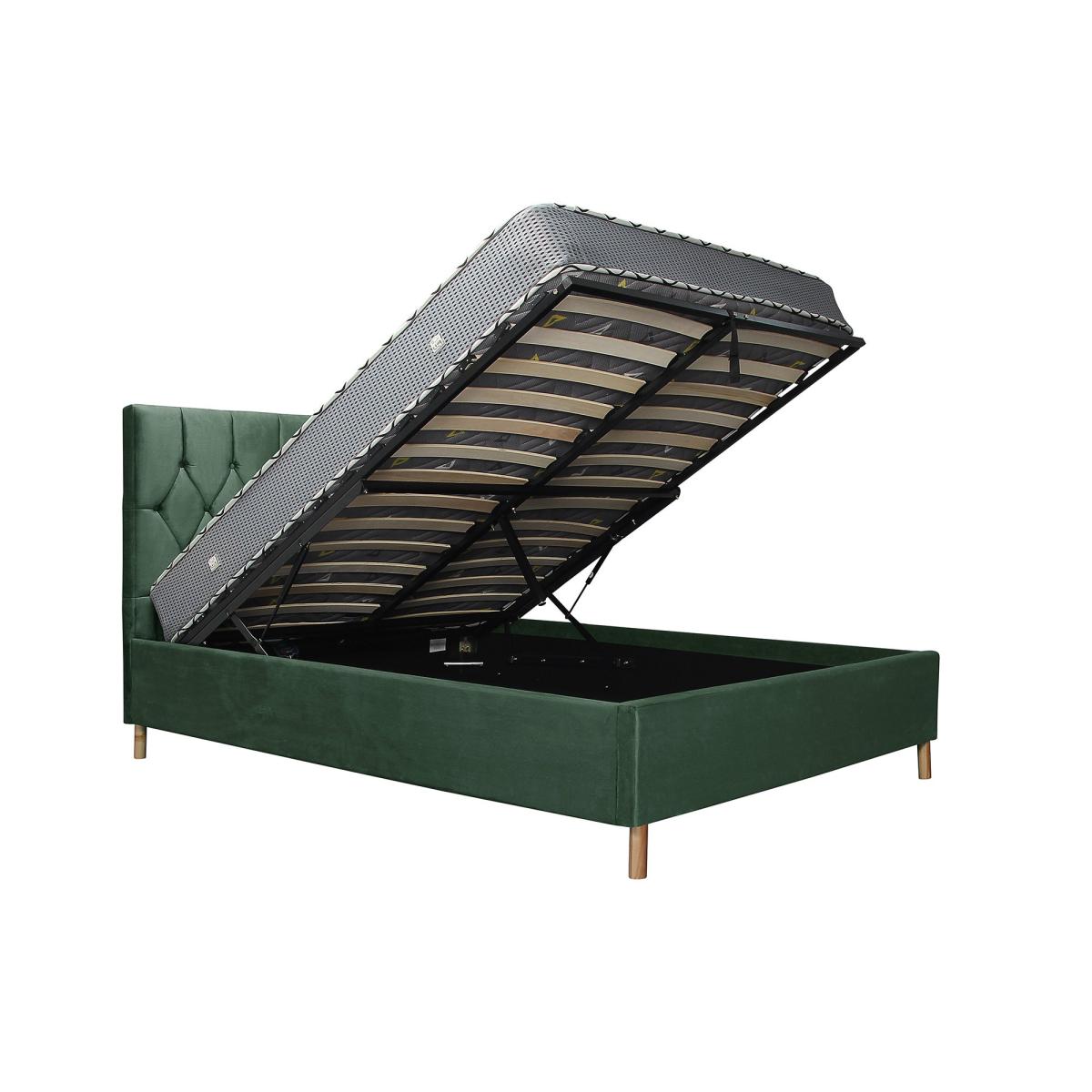 Loxley Velvet Ottoman Bed Loxley Green – image 9