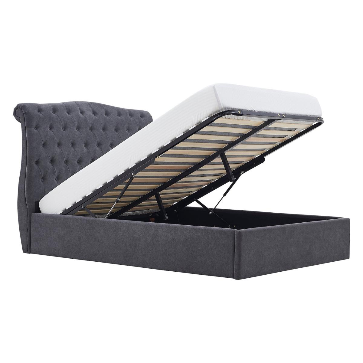 Rosa Storage Bed Charcoal Dark Grey – image 5