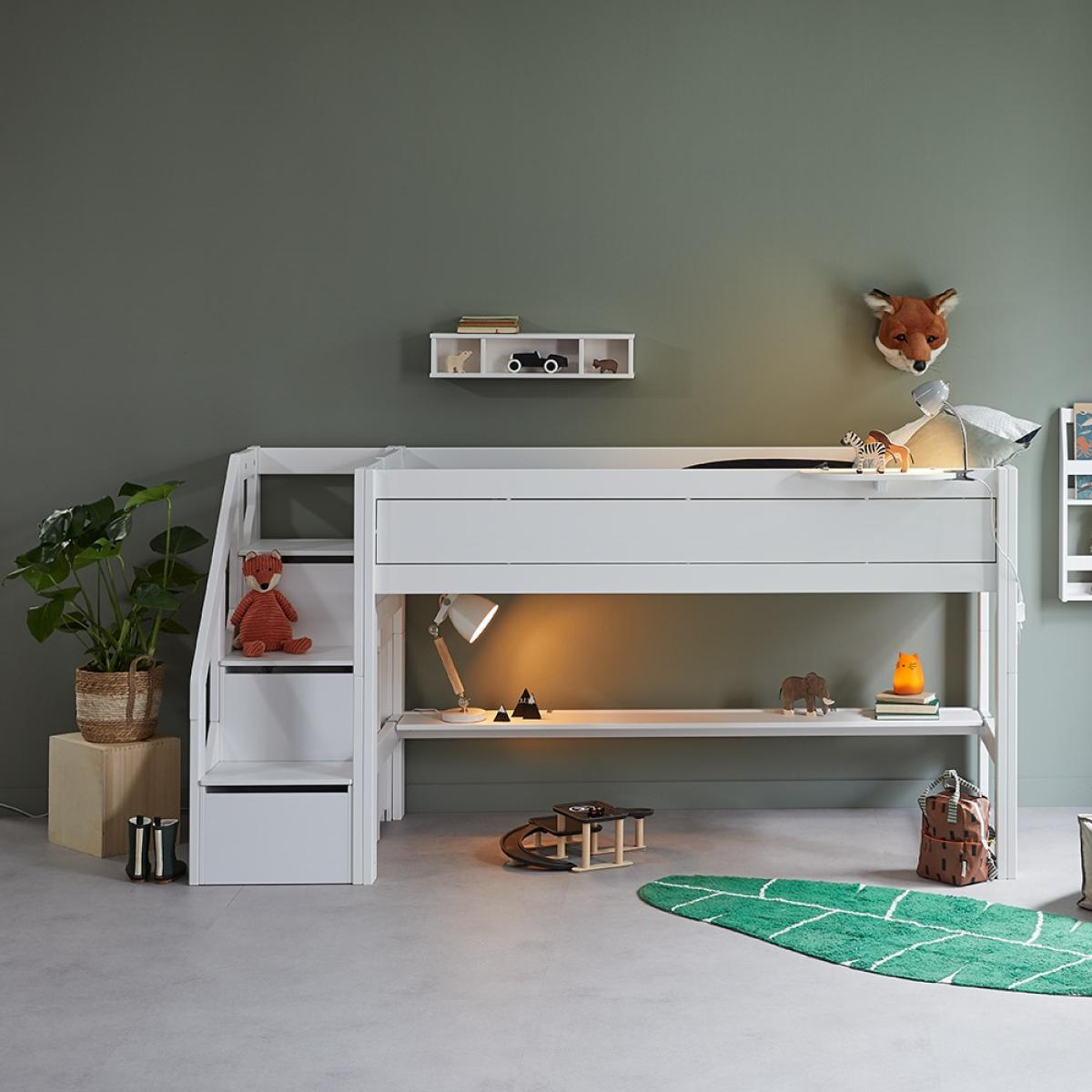 Lifetime Mid Sleeper with Steps - Lifetime White – image 4