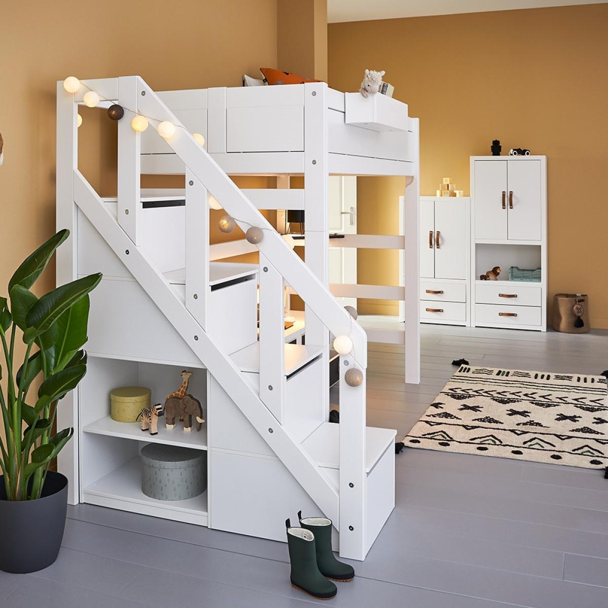 Lifetime High Sleeper with Steps - Lifetime White – image 2