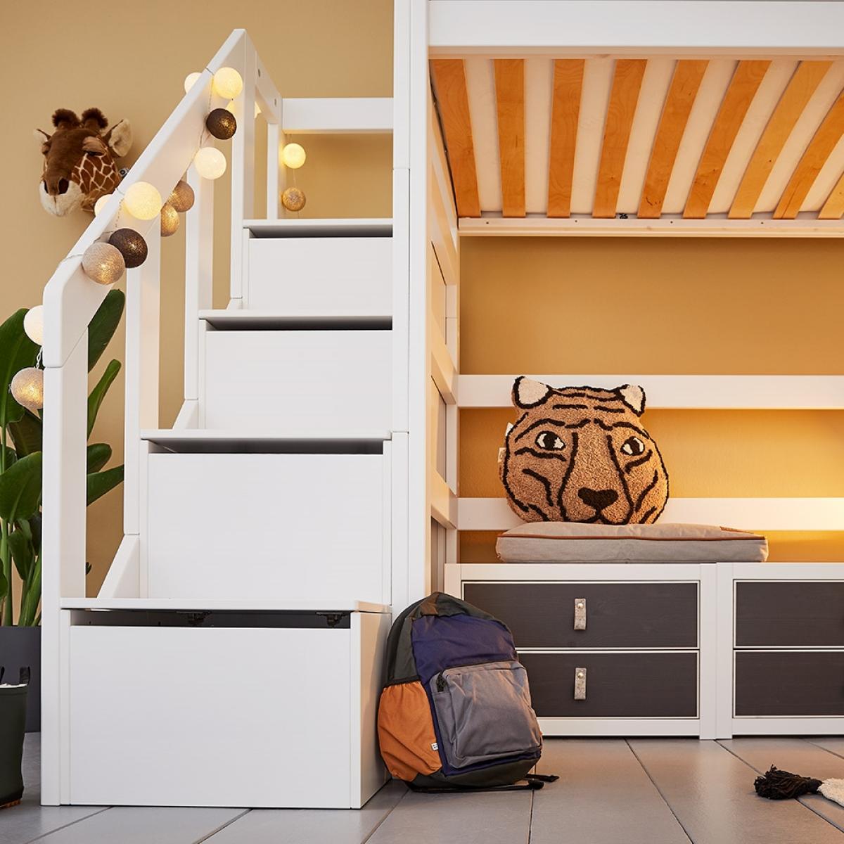 Lifetime High Sleeper with Steps - Lifetime White – image 3