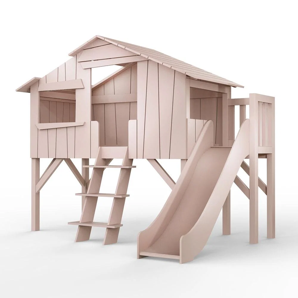 Mathy by Bols Treehouse Cabin Bed with Slide & Platform  - No Size – image 2