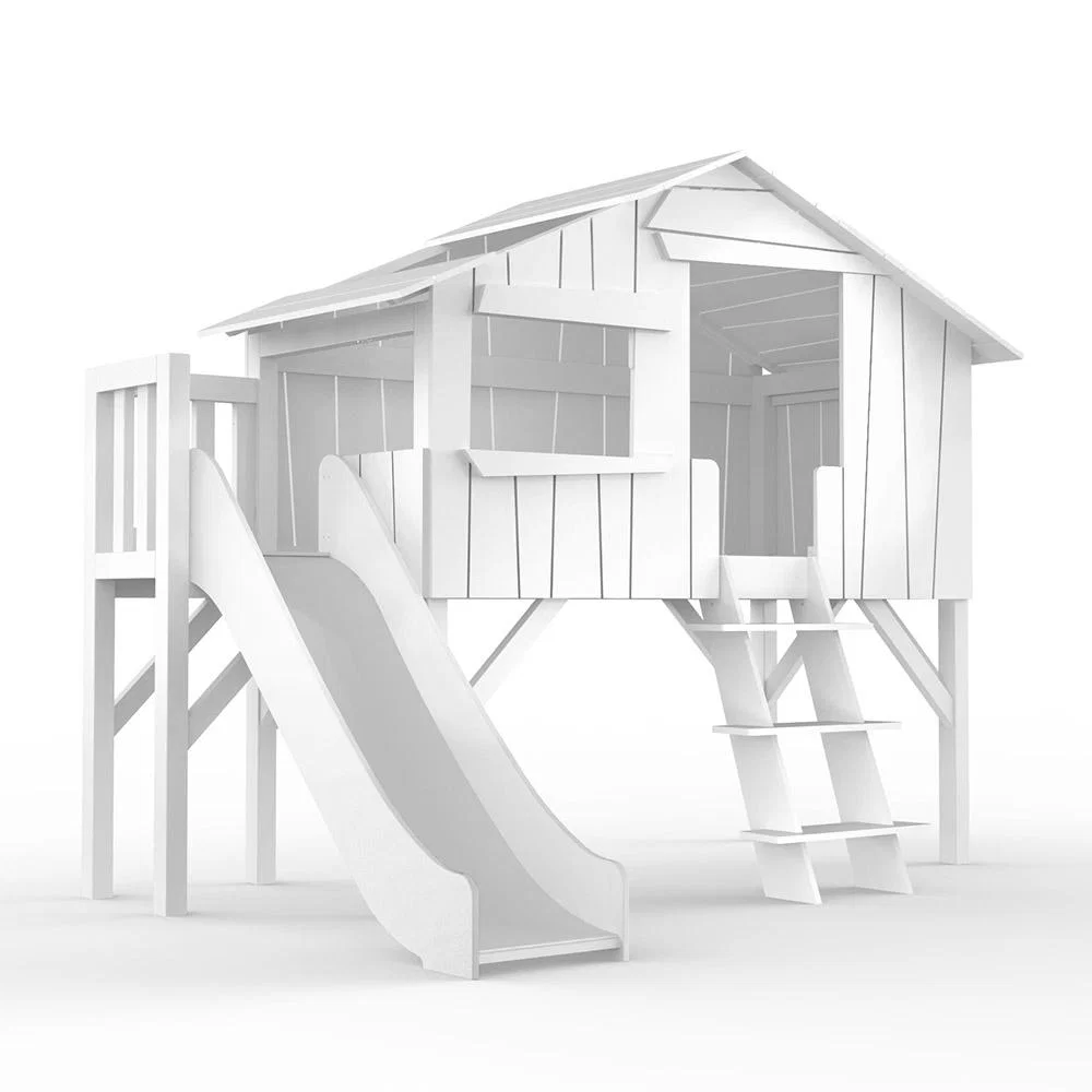 Mathy by Bols Treehouse Cabin Bed with Slide & Platform  - No Size – image 3