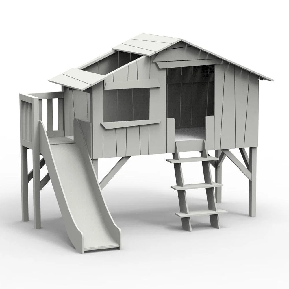 Mathy by Bols Treehouse Cabin Bed with Slide & Platform  - No Size – image 4