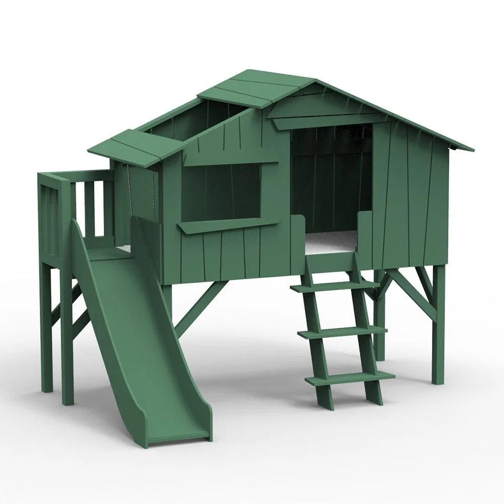 Mathy by Bols Treehouse Cabin Bed with Slide & Platform  - No Size – image 5