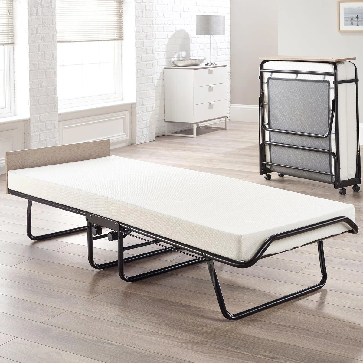 Supreme Memory Foam Folding Bed Black – image 1