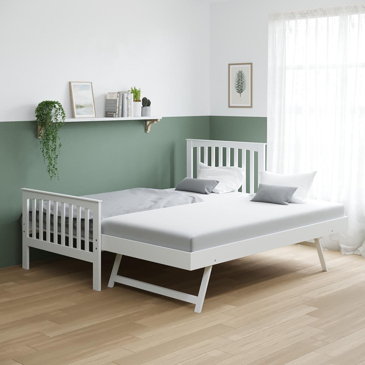 Oxford Guest Bed in Cream With Pop-up Trundle – image 3
