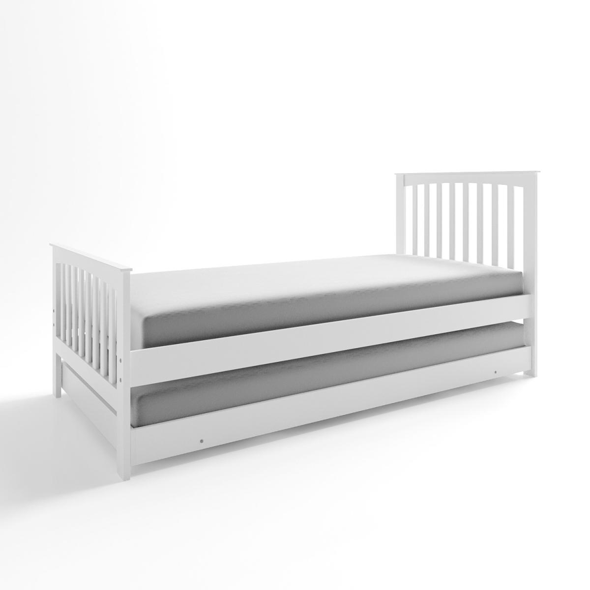 Oxford Guest Bed in Cream With Pop-up Trundle – image 4