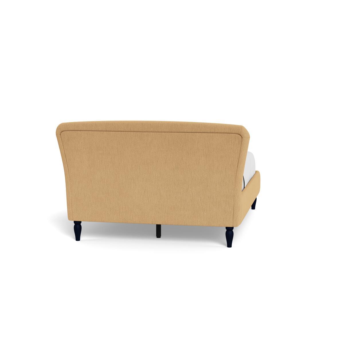 Heal's Darcey Bed Double Smart Linen Mix Sand Tinted Ash Feet - Heal's UK Bedroom Furniture – image 5