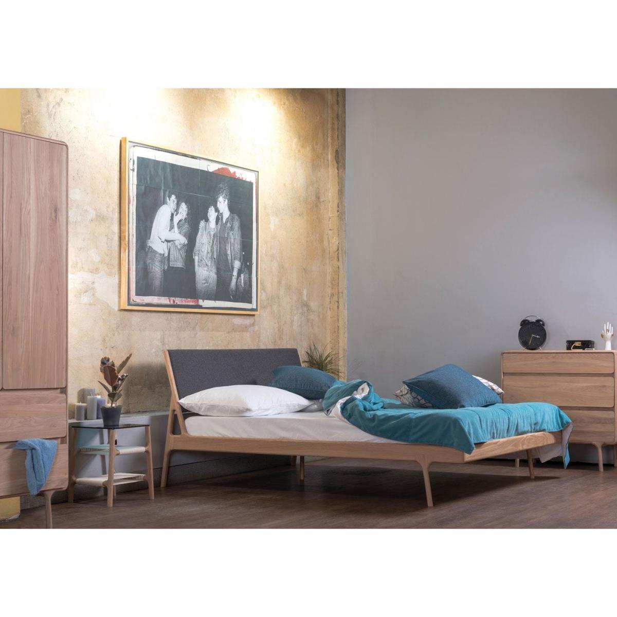 Gazzda Fawn King Size Bed Oak Black Webbing With Slats - Heal's UK Bedroom Furniture – image 2