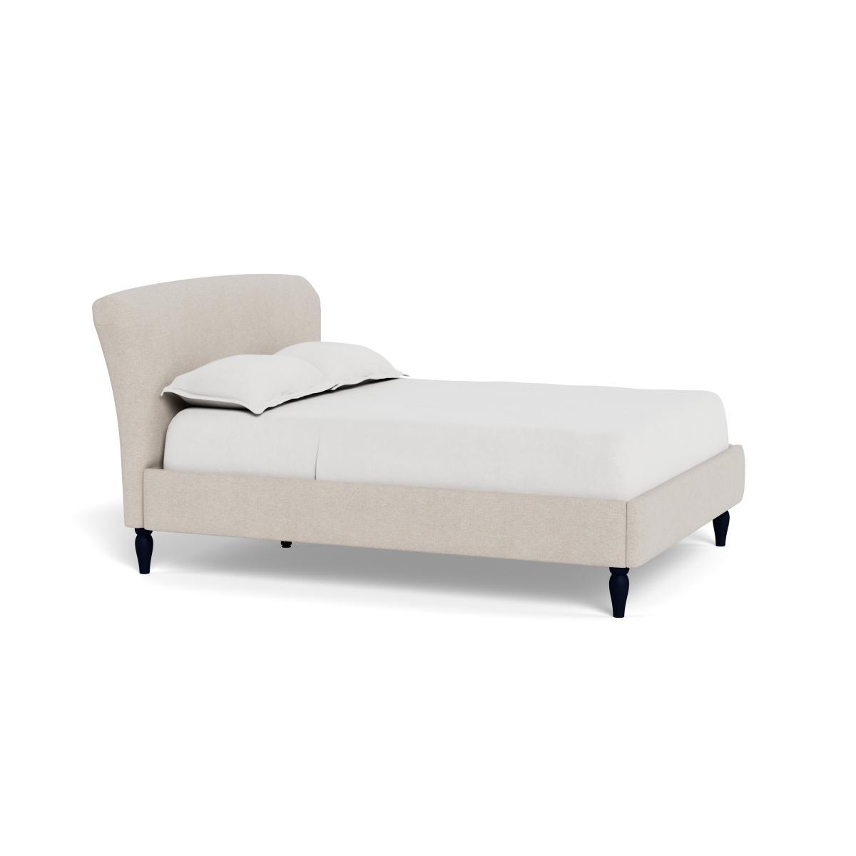 Heal's Darcey Bed Super King Texture Limestone Natural Feet - Heal's UK Bedroom Furniture – image 2