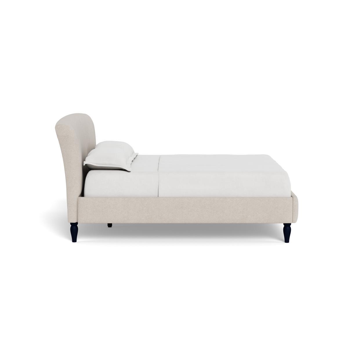 Heal's Darcey Bed Super King Texture Limestone Natural Feet - Heal's UK Bedroom Furniture – image 3